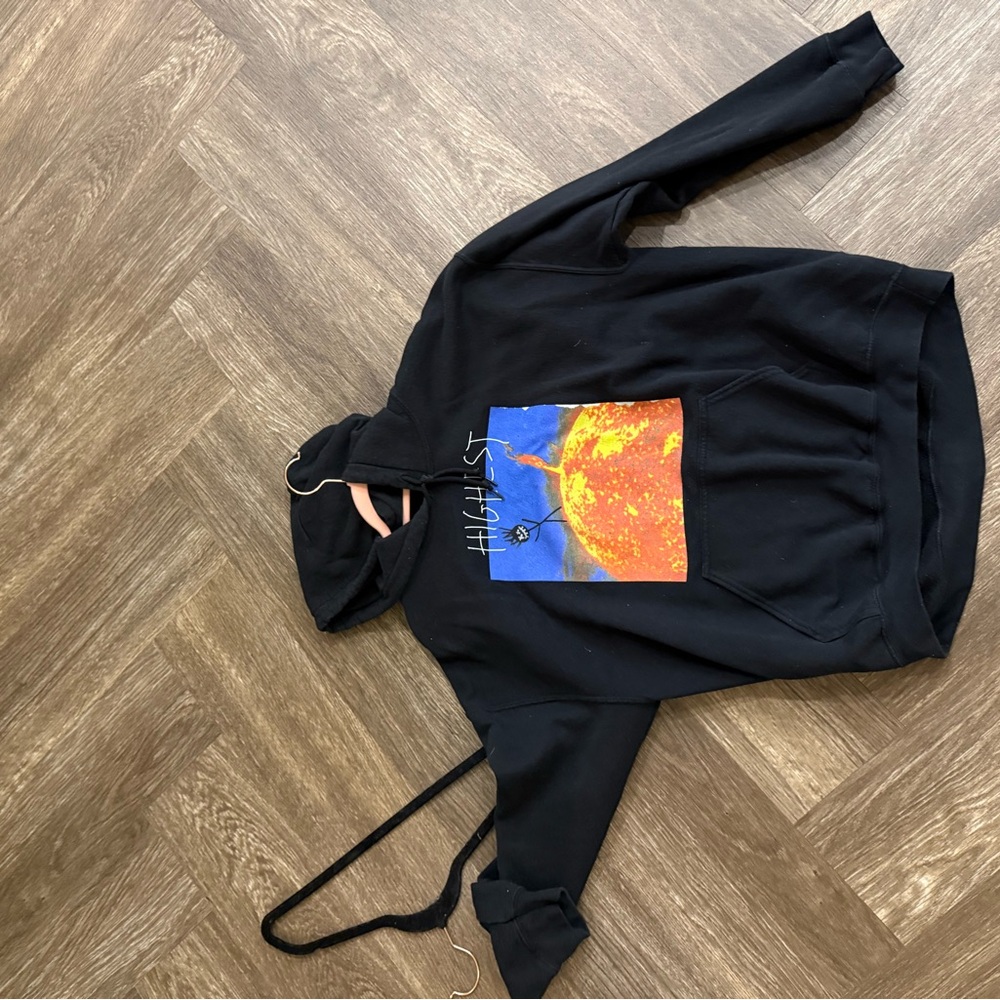 Cactus Jack Black Graphic Hoodie Travis Scott
